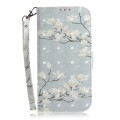 For Samsung Galaxy S23+ 5G 3D Colored Pattern Flip Leather Phone Case(Magnolia)