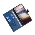 For Samsung Galaxy S23 5G Skin Feel Magnetic Buckle Leather Phone Case(Blue)