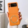 For Samsung Galaxy Z Flip3 5G Skin Feel MagSafe Magnetic Phone Case(Orange)