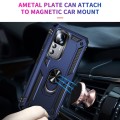 For Xiaomi 12T / 12T Pro Shockproof TPU + PC Phone Case with Holder(Blue)