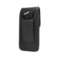 For 6.4-6.9 inch Universal Nylon Cloth Mobile Phone Waist Bag with Card Slot(Black)