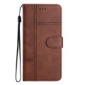 For Xiaomi 12 Pro Business Style Cowhide Texture Leather Phone Case(Coffee)