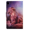 For Samsung Galaxy Tab A 8.0 2019 Electric Pressed TPU Leather Tablet Case(Lion King)