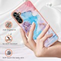 For Samsung Galaxy A14 5G Electroplating IMD TPU Phone Case(Blue Marble)