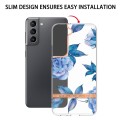 For Samsung Galaxy S23 5G Flowers and Plants Series IMD TPU Phone Case(Orchid Peony)
