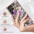For Samsung Galaxy S23 Ultra 5G Flowers and Plants Series IMD TPU Phone Case(Purple Peony)