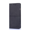 For Samsung Galaxy S23 Ultra 5G Cow Texture Magnetic Horizontal Flip Leather Phone Case(Black)
