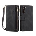 For Samsung Galaxy S23+ 5G Retro Frosted Leather Phone Case(Black)