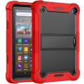 Silicone + PC Holder Shockproof Tablet Case For Amazon Kindle Fire HD 8 2022 / 2020 / HD 8 Plus 2020