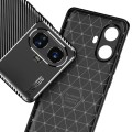 For Realme 10 Pro+ Carbon Fiber Texture Shockproof TPU Phone Case(Black)