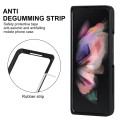 For Samsung Galaxy Z Fold3 Rhombic Microfiber Folding Phone Case(Black)
