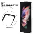 For Samsung Galaxy Z Fold3 Rhombic Microfiber Folding Phone Case(White)