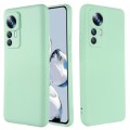 For Xiaomi 12T Pure Color Liquid Silicone Shockproof Phone Case(Green)