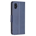 For Samsung Galaxy A04e Lambskin Texture Pure Color Leather Phone Case(Blue)