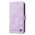 For Realme 10 Pro+ 5G Skin Feel Life Tree Metal Button Leather Phone Case(Purple)