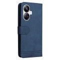 For Realme 10 Pro+ 5G Skin Feel Life Tree Metal Button Leather Phone Case(Blue)