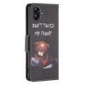 For Samsung Galaxy A04e Drawing Pattern Leather Phone Case(Bear)