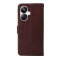 For Realme 10 Pro+ 5G Classic Calf Texture Flip Leather Phone Case(Brown)