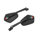 For Honda / Yamaha 1 Pair Motorcycle Electric Vehicle CNC Aluminum Alloy Reflective Rearview Mirror