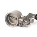 Oblique Sports Car Manually Open Exhaust Pipe Valve for 51mm Tube