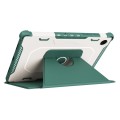 For Samsung Galaxy Tab A8 10.5 2021 360 Degree Rotating Armored Smart Tablet Leather Case(Green)