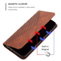 For Samsung Galaxy A34 5G Diamond Splicing Skin Feel Magnetic Leather Phone Case(Brown)
