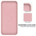 For Samsung Galaxy S23+ 5G Pure Color Liquid Silicone Shockproof Full Coverage Phone Case (Pink)