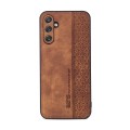 For Samsung Galaxy A14 5G AZNS 3D Embossed Skin Feel Phone Case(Brown)