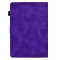 For 10 inch Tablets Tower Embossed Leather Tablet Case(Purple)