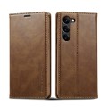 For Samsung Galaxy S23 5G LC.IMEEKE RFID Anti-theft Leather Phone Case(Brown)