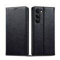 For Samsung Galaxy S23+ 5G LC.IMEEKE RFID Anti-theft Leather Phone Case(Black)
