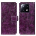 For Xiaomi 13 Pro Retro Crazy Horse Texture Leather Phone Case(Purple)