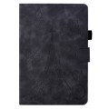 For Amazon Kindle Fire HD8 2022/2020 Tower Embossed Leather Smart Tablet Case(Black)