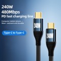 PD 240W Type-C to Type-C Fast Charge Data Cable, Length:3m