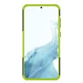 For Samsung Galaxy S23+ 5G Tire Texture TPU + PC Phone Case with Holder(Green)