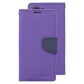 For Samsung Galaxy S23 5G GOOSPERY FANCY DIARY Cross Texture Leather Phone Case(Purple)