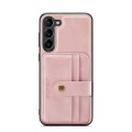 For Samsung Galaxy S23 5G JEEHOOD RFID Anti-Theft Wallet Magnetic Leather Phone Case(Pink)