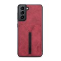 For Samsung Galaxy S23 5G Denior DV Elastic Card PU Back Cover Phone Case(Red)