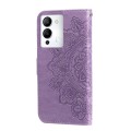 For Infinix Note 12 / G96 7-petal Flowers Embossing Leather Phone Case(Light Purple)