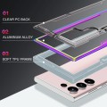 For Samsung Galaxy S23+ 5G Defender Metal Clear PC Soft TPU Phone Case(Colorful)