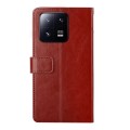 For Xiaomi 13 HT01 Y-shaped Pattern Flip Leather Phone Case(Brown)