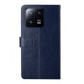 For Xiaomi 13 HT01 Y-shaped Pattern Flip Leather Phone Case(Blue)