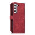 For Samsung Galaxy S22+ 5G Dream 9-Card Wallet Zipper Bag Leather Phone Case(Red)