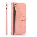 For Samsung Galaxy Note10 Dream 9-Card Wallet Zipper Bag Leather Phone Case(Pink)