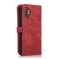 For Samsung Galaxy Note10+ Dream 9-Card Wallet Zipper Bag Leather Phone Case(Red)