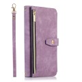 For Samsung Galaxy A70 / A70s Dream 9-Card Wallet Zipper Bag Leather Phone Case(Purple)