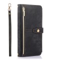 For Samsung Galaxy A21s Dream 9-Card Wallet Zipper Bag Leather Phone Case(Black)