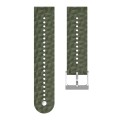 For Suunto 9 Rhombus Texture Silicone Watch Band(Army Green)