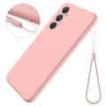 For Samsung Galaxy A54 5G Color Liquid Silicone Phone Case(Pink)