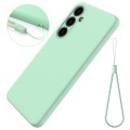 For Samsung Galaxy S24 5G Color Liquid Silicone Phone Case(Green)